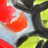 ohne titel, 2023, aquarell auf papier, 65x50 cm, copyright vg bildkunst + axel hptner